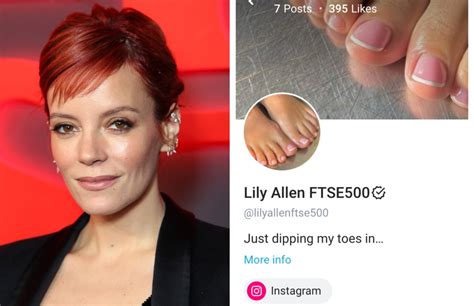 Lily Allen Joins OnlyFans to Sell Feet Pictures